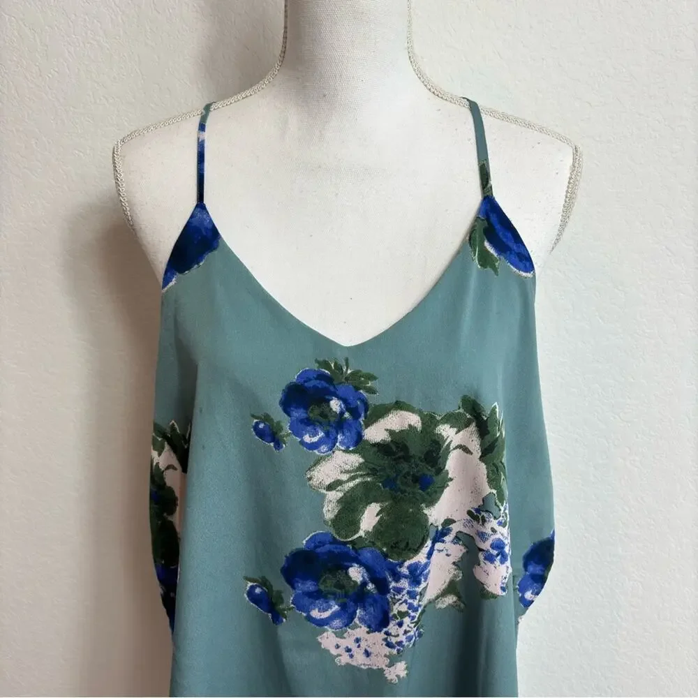 FREE PEOPLE INTIMATELY CASCADE SLIP ON BLUE WOMEN MINI DRESS SIZE LARGE